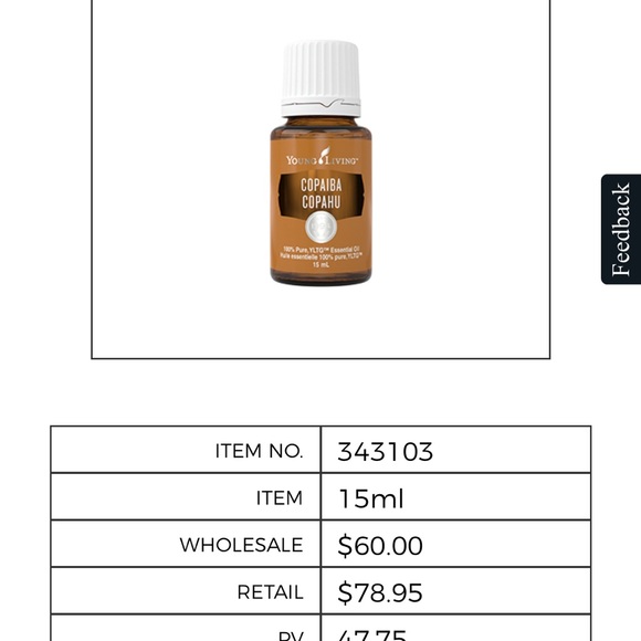 Young Living Copaiba Essential Oil - Picture 2 of 2